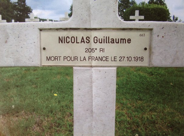 Tombe de Guillaume Nicolas. Coll. C. Capitaine
