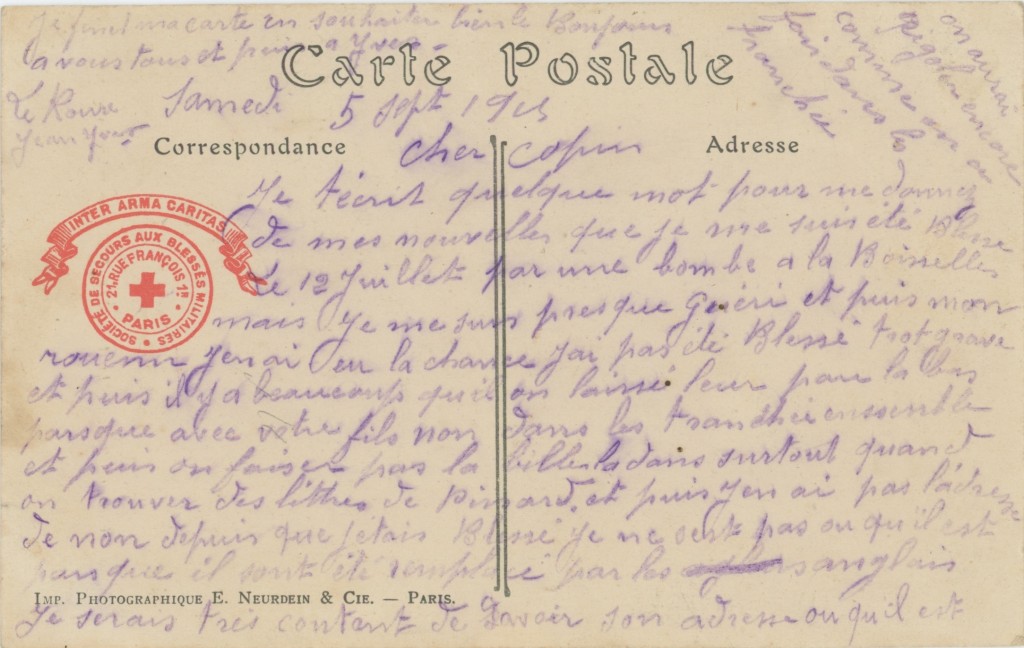 CPA du 5 sept. 1915 - Coll A. Guilloré